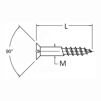category DIN 97 Винт за дърво месинг blueprint thumb