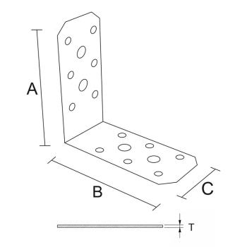 category Планка ъглова равнораменна, ЧЕРНА blueprint thumb
