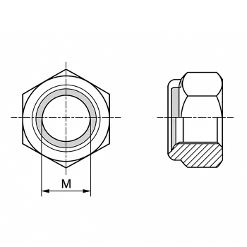 category DIN 985 Гайка стопорна блистер Ambrovit blueprint thumb