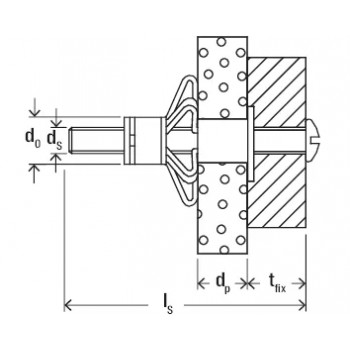 category Метален дюбел за кухини с винт HM fischer blueprint thumb