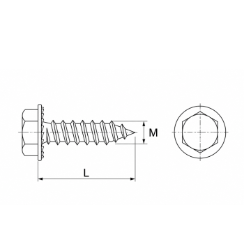 category Винт самонарезен за ламарина DIN 6928 blueprint thumb