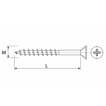 category Синьо поцинкован винт за дърво fischer FPF II CZP blueprint thumb