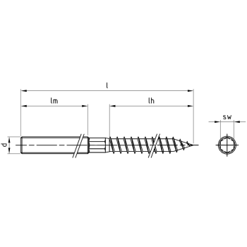 category Комбинирана неръждаема шпилка А2 blueprint thumb