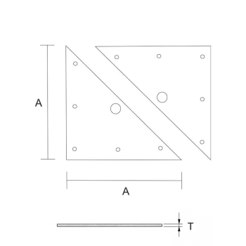 category Планка мебелна триъгълна, поцинкована blueprint thumb