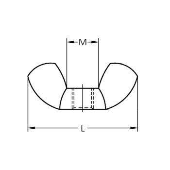 category DIN 315 Гайка крилчaта с тесни уши blueprint thumb