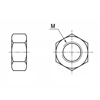 category DIN 934 Гайка шестостенна полиамид blueprint thumb