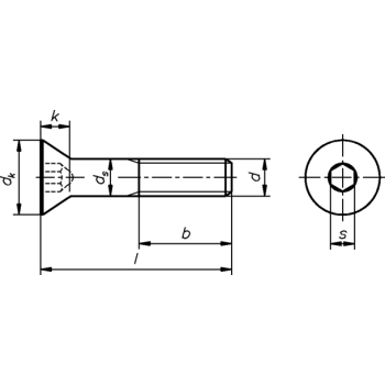 category DIN 7991 Винт фрезенков k.8.8 blueprint thumb