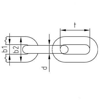category Верига кръгла неръждаема,къси звена DIN 766 А4 blueprint thumb
