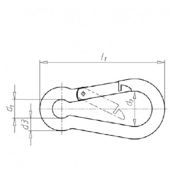 category Карабина DIN 5299 blueprint thumb