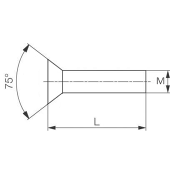 category DIN 661 Нит със скрита глава месинг brass blueprint thumb
