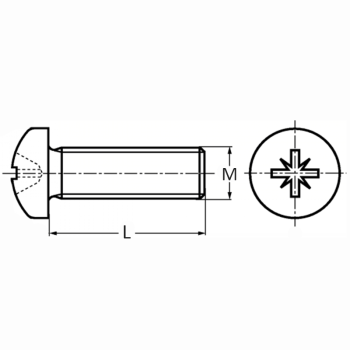 category DIN 7985 Винт с лещовидна глава Zn blueprint thumb