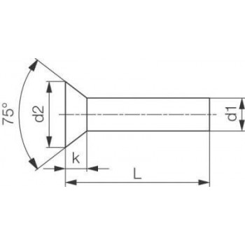 category DIN 661 Нит със скрита глава железен BL blueprint thumb