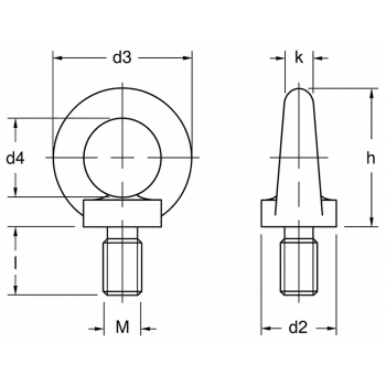 category DIN 580 Ринг болт неръждаем A2 blueprint thumb