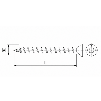 category Синьо поцинкован винт за дърво fischer FPF II CTF blueprint thumb