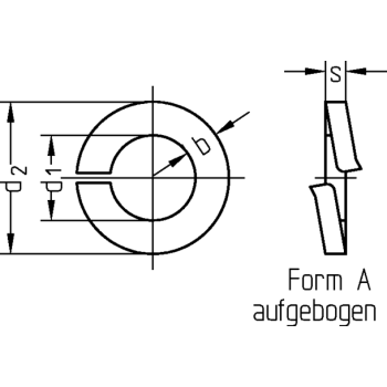 category DIN 127 Пружинна шайба Zn blueprint thumb