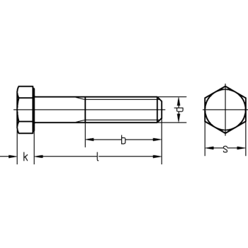 category DIN 931 Болт с шестостенна глава и частична резба BL 10.9 blueprint thumb