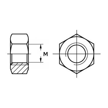 category DIN 934 Гайка шестостенна без покритие 12,9 blueprint thumb