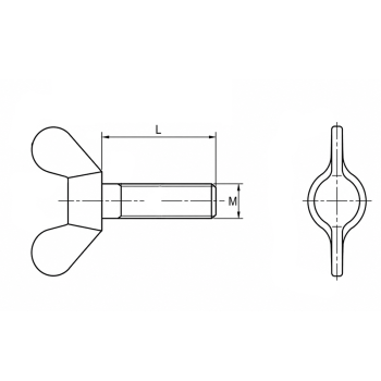 category DIN 316 Крилчат винт месинг blueprint thumb