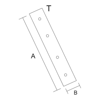 category Планка мебелна плоска, поцинкована blueprint thumb