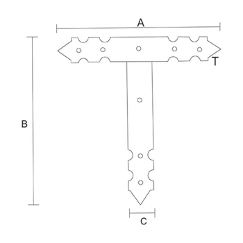 category Планка Т - образна, декоративна, ДВЕ ЧАСТИ, ЧЕРНА blueprint thumb