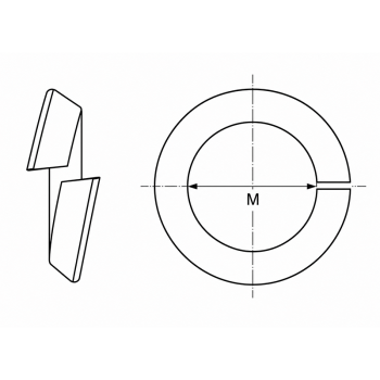 category Автомобилна лимесна федершайба, DIN 74361C, Bl. blueprint thumb