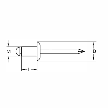 category Поп-нит, DIN 7337A, Al/St, RAL 3009 blueprint thumb