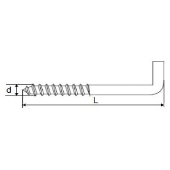 category Дюбел с L кука blueprint thumb