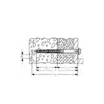 category Дюбел с винт шестостенна глава TORX FISCHER SXRL FUS blueprint thumb