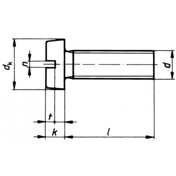 category DIN 84 Винтове с цилиндрична глава с прав шлиц  месинг blueprint thumb