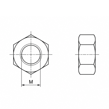 category DIN 934 Гайка шестостенна блистер Ambrovit blueprint thumb