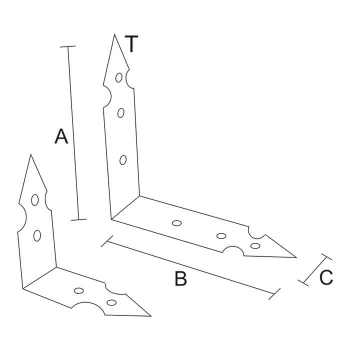 category Планка ъглова подсилена равнораменна, декоративна, ЧЕРНА blueprint thumb