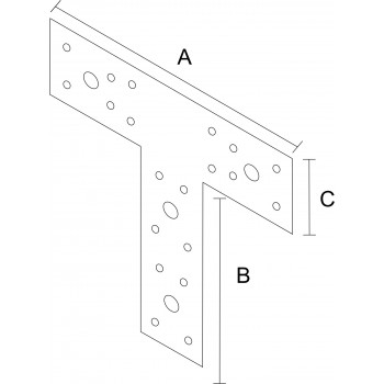 category Планка T - образна, поцинкована blueprint thumb