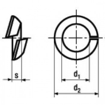 category Автомобилна лимесна федершайба, DIN 74361C, Bl. blueprint thumb