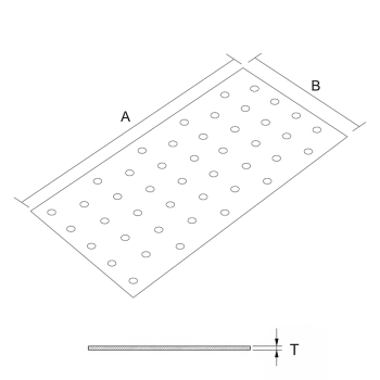 category Планка плоска перфорирана, А2 - неръждаема blueprint thumb