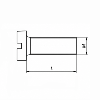 category DIN 84 Винт с цилиндрична глава полиамид blueprint thumb