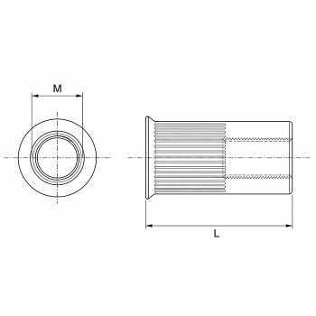 category Нит гайка неръждаема с скрита глава А2 blueprint thumb