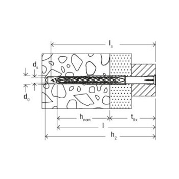 category Дюбел Fischer SXRL blueprint thumb