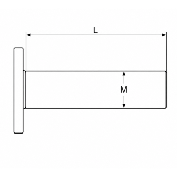 category DIN 661 железен с плоска глава blueprint thumb