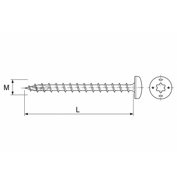 category Синьо поцинкован винт за дърво fischer FPF II PTF blueprint thumb