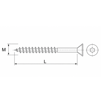 category Синьо поцинкован винт за дърво fischer FPF II CTP blueprint thumb