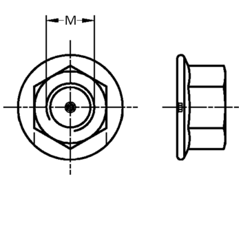 category DIN 6923 Гайка фланшова с накат blueprint thumb