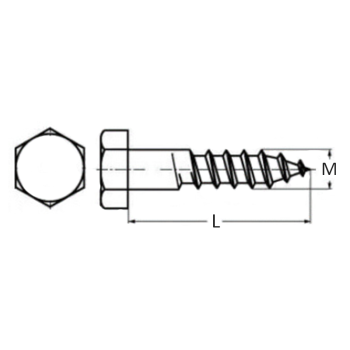 category DIN 571 Винт за дърво неръждаем А2 blueprint thumb