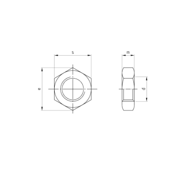 category DIN 934 Гайка шестостенна мед blueprint thumb