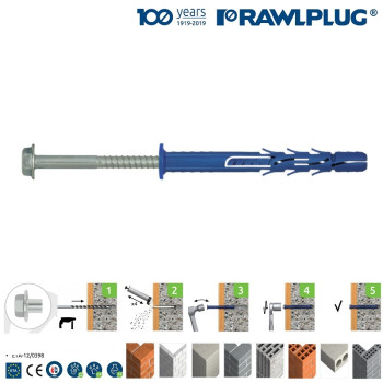 category Фасаден рамков дюбел с винт шестостен R-FF1-N-K Rawlplug blueprint thumb