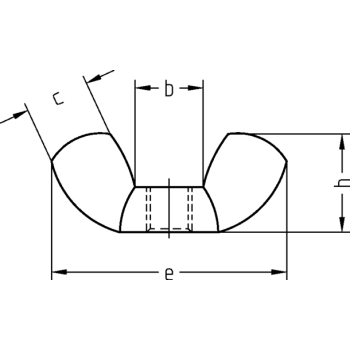 category DIN 315 Гайка крилчaта неръждаема А2 blueprint thumb