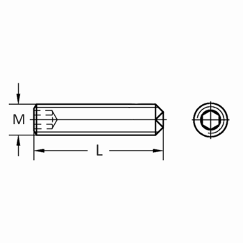 category DIN 916 Стопорен винт с вдлъбнат връх неръждаем А2 blueprint thumb