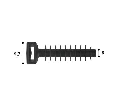 схема на  продукт Дюбел за кабелна стяжка Friulsider thumb