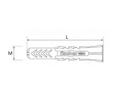 схема на  продукт Универсален дюбел fischer DUOPOWER 10x80 thumb