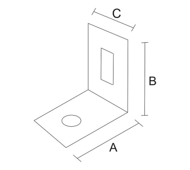 схема на  продукт Планка мебелна, електрогалванично поцинкована (45 бр.) thumb
