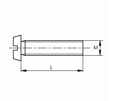 схема на  продукт DIN 84 ZN M3x30 (100 бр.) thumb